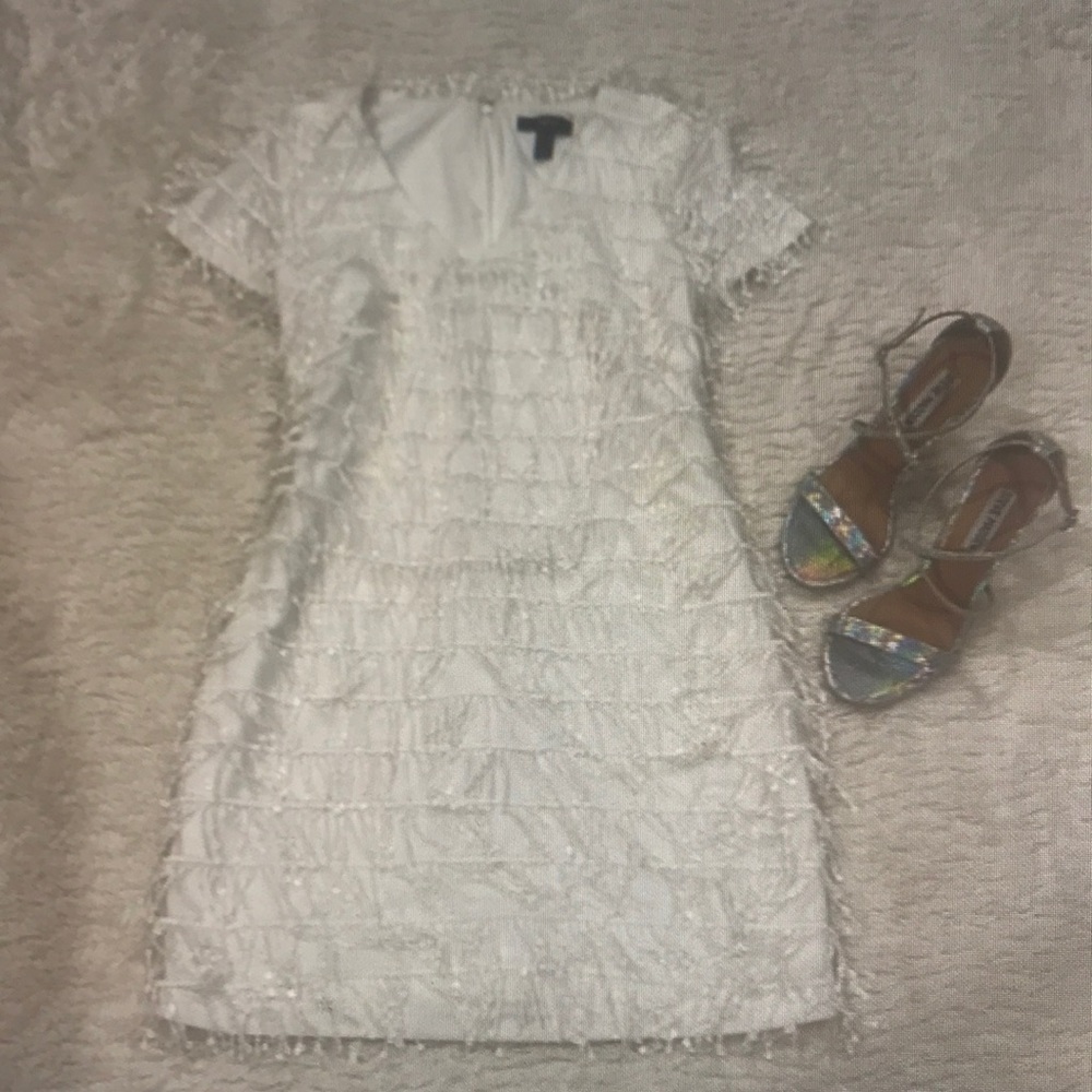 Beautiful white sequin Aidan mattox dress